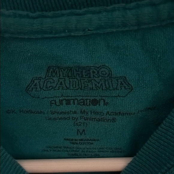My Hero Academia Teal Graphic T-Shirt - Picture 2 of 2